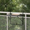 VidaXL Masă Suspendată pentru Balcon Negru 60 x 39 x 65 cm Oțel 42008075