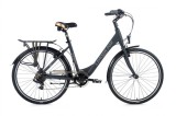 Bicicleta de oras Leader Fox Domesta, 7 viteze, roata 26&quot;, cadru 19&quot; - gri