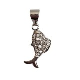 Pandantiv, jolie silver, argint 925, model peste cu pietre, 1.2 g, 1.5 x 0.8 cm