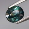 ~ SAFIR NATURAL NETRATAT albastru verzui 0,98 ct. Certificat de Autenticitate !