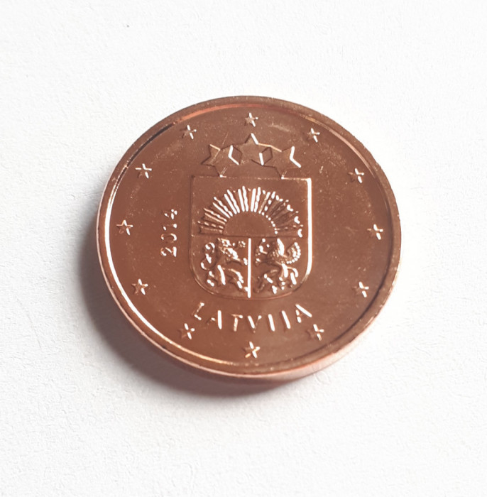 Letonia - 1 Cent / Euro cent - 2014 - UNC (din fisic)