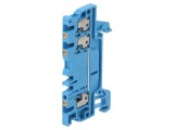 Conector Șine 1.5mm2 3 Borne Albastru Wemid