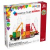 Magna-Tiles Builder 32 piese - Set constructie magnetic, 3-9 ani. Compatibil cu alte seturi Magna-Tiles