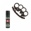 Set Autoaparare IdeallStore: Spray Paralizant 60ml, Rozeta Craniu 1cm, Raza 3m, Aluminiu Multicolor