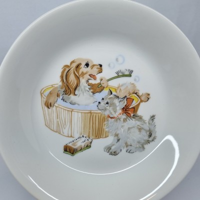 Farfurie, castron portelan Limoges vechi, decorativa - Franta foto