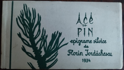 FLORIN IORDACHESCU - ACE DE PIN (1934) [DEDICATIE / AUTOGRAF] foto