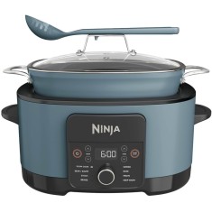 Multicooker Ninja Foodi PossibleCooker 8 in 1 MC1001, 1200 W, 8 L, 8 functii, vas detasabil, albastru marin