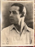 RUDOLPH VALENTINO/FOTO VECHE DE COLECTIE,,CINEMAGAZINE EDITION&quot;215/d;233x176 mm.