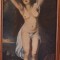 Andromeda &icirc;nlănțuită &ndash; Nud alegoric, pictură academică &ndash; ulei pe p&acirc;nză (sf. sec. XIX / &icirc;nceput sec. XX)