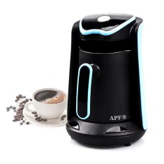Espressor Electric pentru Cafea Turceasca APF&reg;, 600W, 1-4 Cesti, Anti-Reversare, Oprire Automata, Albastru