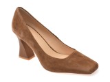 Pantofi eleganti EPICA maro, 5413, din piele intoarsa