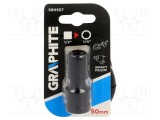 Adaptor fixare pătrat 1/2 la hexagon 1/4 cu impact GRAPHITE