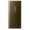 Husa Samsung Galaxy S8 Plus 2017 Clear View Flip Toc Carte Standing Cover Oglinda Auriu Gold