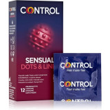Control Sensual Dots &amp; Lines prezervative 12 buc