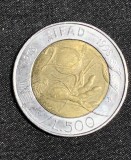 Moneda comemorativă 500 lire 1978-1998 Italia