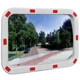 Cumpara ieftin Oglinda de trafic convexa dreptunghiulara, 40 x 60 cm, cu reflectoare