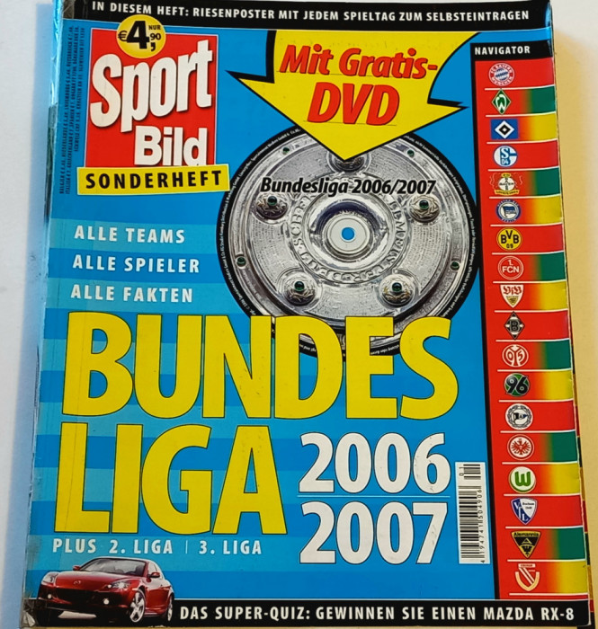 Revista fotbal + DVD - SPORT BILD - BUNDESLIGA 2006-2007