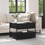 vidaXL Masă de cafea Stejar negru 70x50x50cm Lemn Stratificat 883050