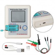 Tester ESR RLC pentru condensatori, tranzistori,diode,sigilat foto
