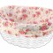 Husa Panza Oval 40x35x19cm Alb/Flori Cod:588169052RM