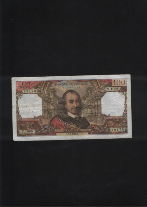 Franta 100 franci francs 1977 seria79178