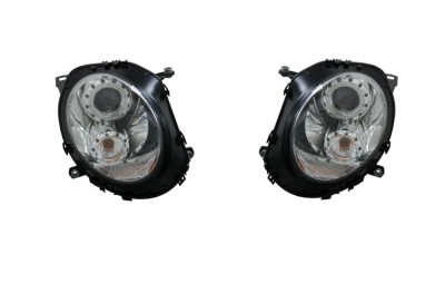 Set faruri tuning Mini ONE/Cooper/Clubman/Clubvan/Coupe/Roadster/Cabrio, 07.202012, cu LED daytime running light; H9; electrical; crom, transparent; foto
