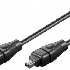 Cablu firewire 4 pini la 4 pini 4.5m Negru, KFIR44-5