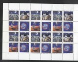 Russia 1989 Space in block x 6 MNH DC.060, Nestampilat