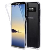 Husa Samsung Galaxy Note 8, GloMax 360 Full Body, TPU Transparenta, Protectie Completa, Anti-Soc, Anti-Zgarieturi