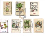 LOT , 7 MINI CALENDARE , 1941- 1947