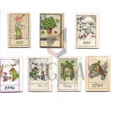LOT , 7 MINI CALENDARE , 1941- 1947