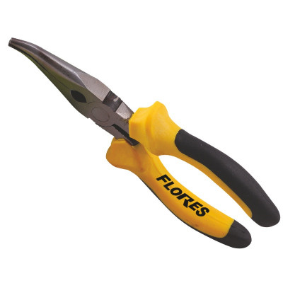 Cleste sfic varf indoit cu maner galben + negru, nr 6, 165 mm foto