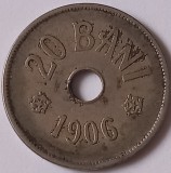 Romania , 20 Bani 1906 , Bruxelles