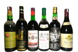 LOT 10 - 6 STICLE DE VIN ROȘU GRANDI VINI SARDEGNA RECOLTARE 1967/68/73/74/75/87, Sec, Rosu, Europa