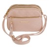 Geantă Crossbody Exclusivo, 3 Compartimente, Roz, 21x7x15cm, PU, Oem