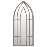 Cumpara ieftin Oglinda de gradina, nisipiu, 70x30 cm, fier uz exterior
