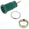Conector banană 4mm verde 32A 1kV Hirschmann T&amp;M