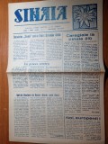 Ziarul sinaia noiembrie 1990-interviu ion mihut,caragiale la sinaia
