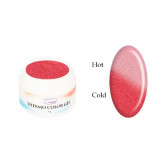 Gel color termic - RED GLITTER/ROSE GLITTER, 5g