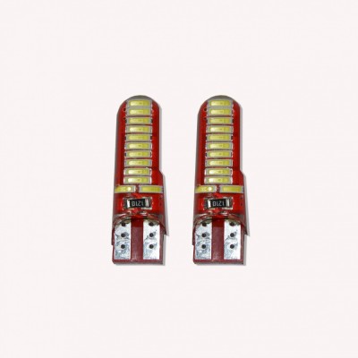 Set 2 x Bec LED pozitie T10 W5W,cu 24 leduri CANBUS foto