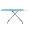Masa de calcat FOXMAG24, cadru metalic, priza, suport rufe, 42x118cm, inaltime ajustabila 115cm, husa detasabila, gri