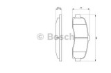 Set placute frana,frana disc NISSAN MICRA II (K11) (1992 - 2003) BOSCH 0 986 461 122