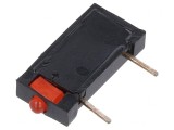 LED roșu 1,8mm 20mA 70&deg;