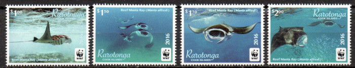 Rarotonga 2016, Fauna - WWF, serie neuzata, MNH