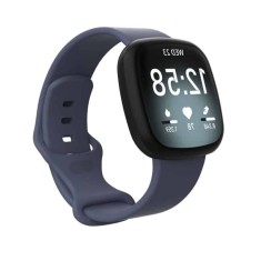Curea Edman pentru Fitbit Versa 3/Versa 4/Sense, marimea L, Gri petrol
