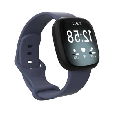 Curea Edman pentru Fitbit Versa 3/Versa 4/Sense, marimea S, Gri petrol foto