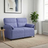 vidaXL Canapea 100% poliester, cadru din metal, MDF, placaj 42033896