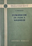 Carte Fizica Solidului Introducere Viorel Sergiescu Stiinta Antichitara Noua