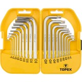 Set chei scurte imbus hexagonale si torx topex 35D952 HardWork ToolsRange