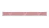 Perna anti curent, cu aplicatii decorative, 20x90 cm, roz